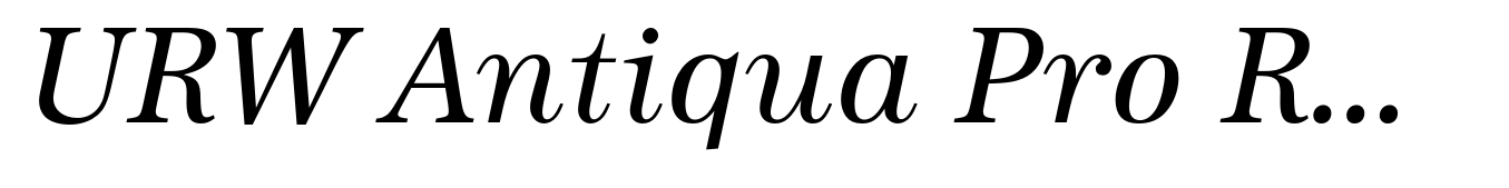 URW Antiqua Pro Regular Italic